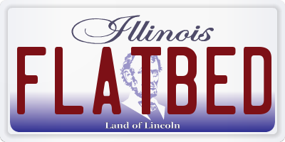 IL license plate FLATBED