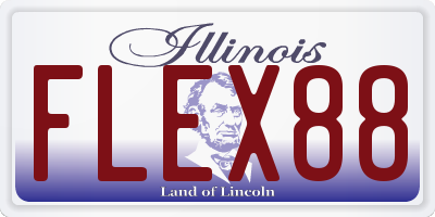 IL license plate FLEX88