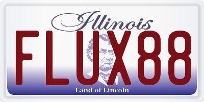 IL license plate FLUX88