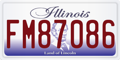 IL license plate FM87086