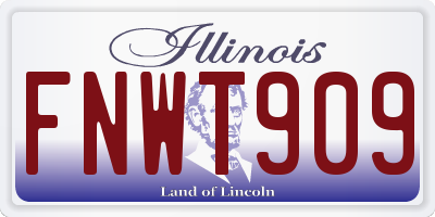 IL license plate FNWT909