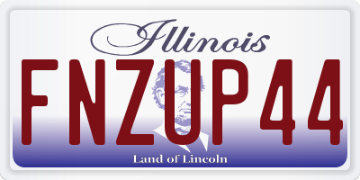 IL license plate FNZUP44