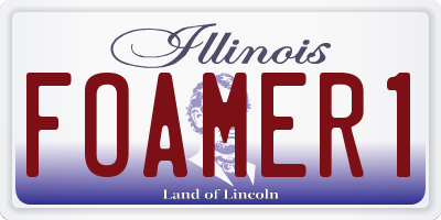 IL license plate FOAMER1