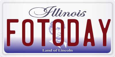 IL license plate FOTODAY