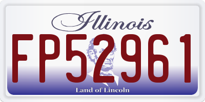 IL license plate FP52961