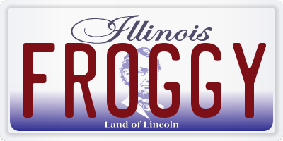 IL license plate FROGGY