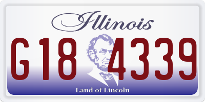 IL license plate G184339