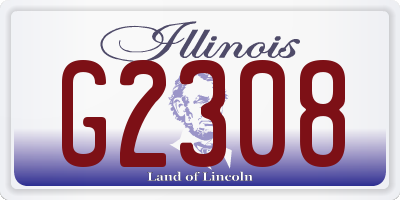 IL license plate G2308