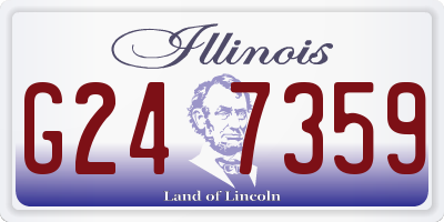 IL license plate G247359