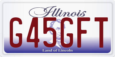 IL license plate G45GFT