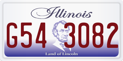 IL license plate G543082