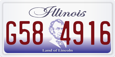 IL license plate G584916