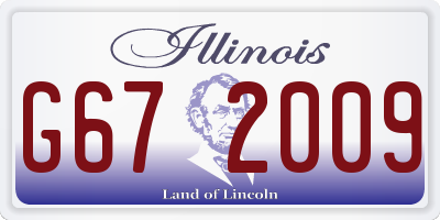 IL license plate G672009