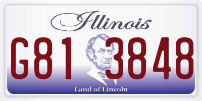 IL license plate G813848