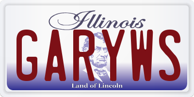 IL license plate GARYWS