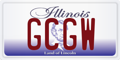 IL license plate GCGW