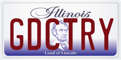 IL license plate GDCTRY