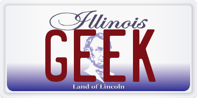 IL license plate GEEK