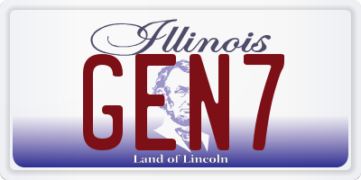 IL license plate GEN7