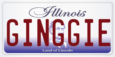 IL license plate GINGGIE