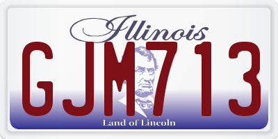 IL license plate GJM713