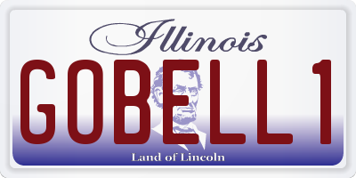 IL license plate GOBELL1