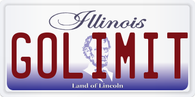 IL license plate GOLIMIT