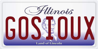 IL license plate GOSIOUX