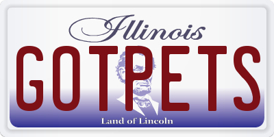 IL license plate GOTPETS