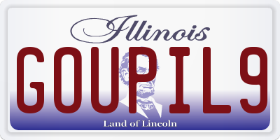 IL license plate GOUPIL9