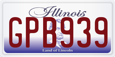 IL license plate GPB939