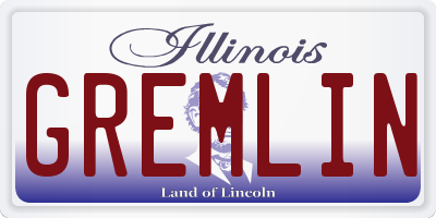 IL license plate GREMLIN