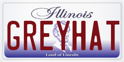 IL license plate GREYHAT