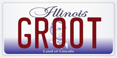 IL license plate GROOT