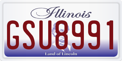 IL license plate GSU8991