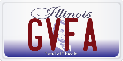 IL license plate GVFA