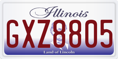 IL license plate GXZ8805