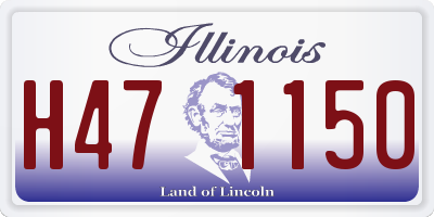 IL license plate H471150