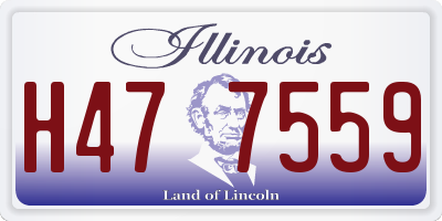 IL license plate H477559