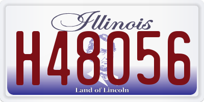 IL license plate H48056