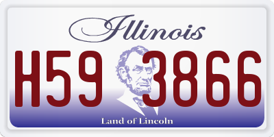 IL license plate H593866