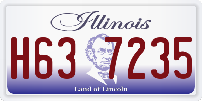 IL license plate H637235