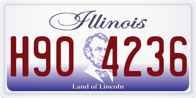 IL license plate H904236