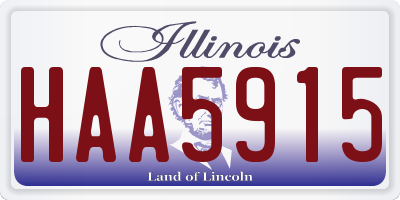 IL license plate HAA5915