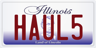 IL license plate HAUL5