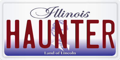 IL license plate HAUNTER