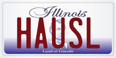 IL license plate HAUSL