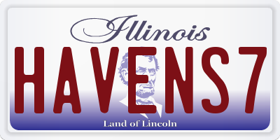 IL license plate HAVENS7