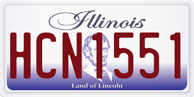 IL license plate HCN1551