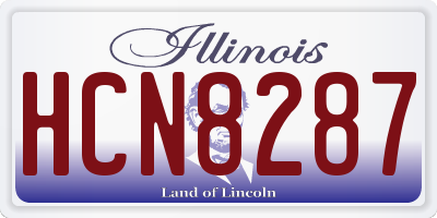 IL license plate HCN8287